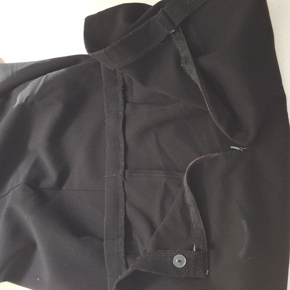 Vintage Black Dress Pants Worthington Stretch Women's Size 10 Side Zip Straight - Picture 12 of 16